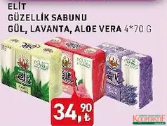 TARIM KREDİ ELİT GÜZELLİK SABUNU 4X70 G fiyat ve kampanya bilgisi